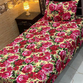4 Pieces Crystal Cotton Single Pair Bedsheet  SB 548